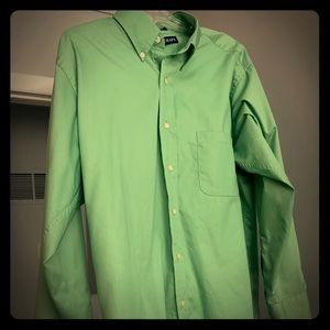 Men’s Chaps Dress shirt Large! Light green